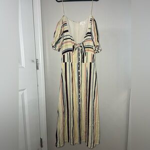 NWOT | Lost + Wander Multicolor Striped Maxi Dress